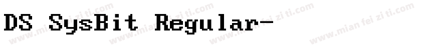 DS SysBit Regular字体转换